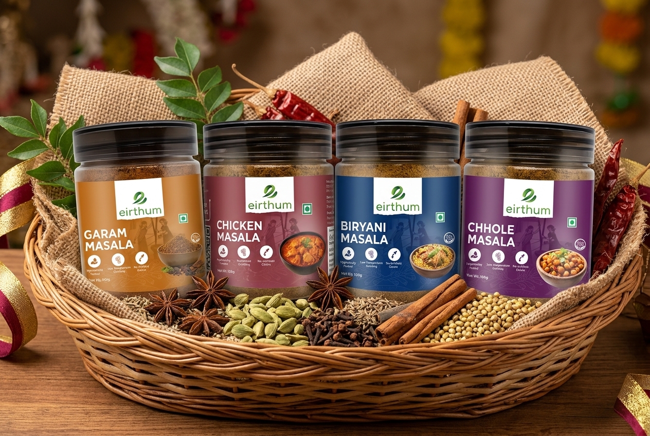 Eirthum 100% Lab Tested Spices and Masalas Hamper