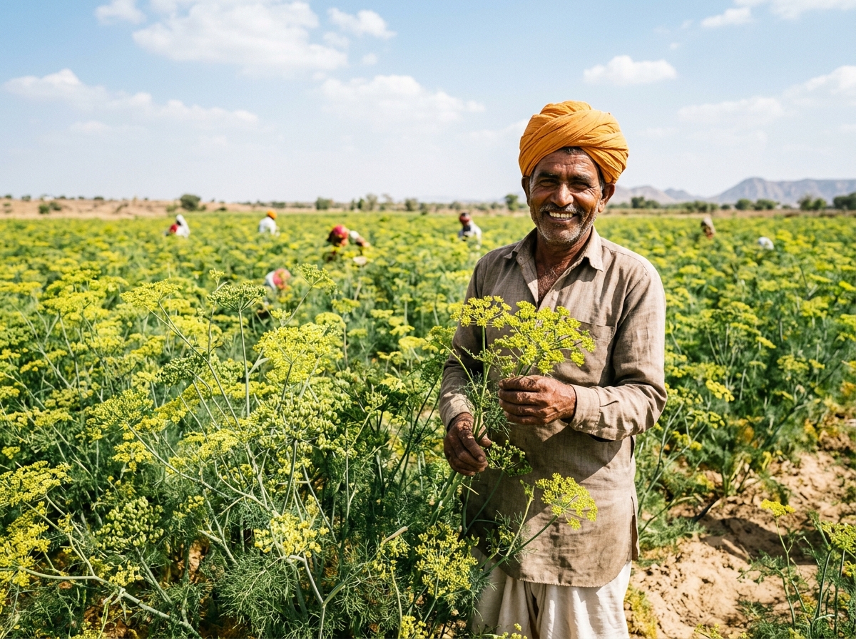 Sirohi Rajasthan Fennel Seed Field