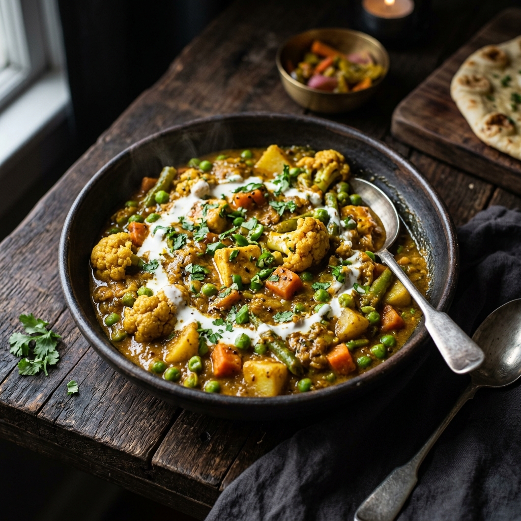 Rich Indian Mixed Vegetable Curry