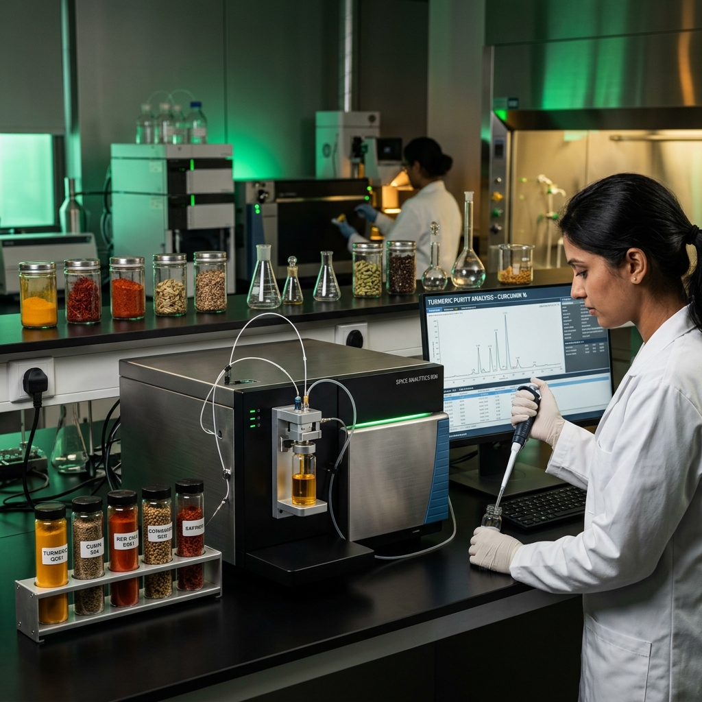 Laboratory testing of spices